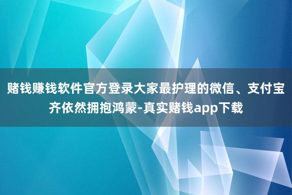 赌钱赚钱软件官方登录大家最护理的微信、支付宝齐依然拥抱鸿蒙-真实赌钱app下载