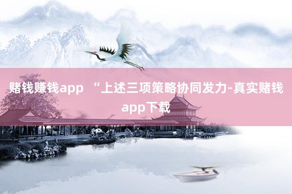 赌钱赚钱app  “上述三项策略协同发力-真实赌钱app下载