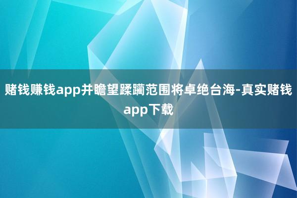 赌钱赚钱app并瞻望蹂躏范围将卓绝台海-真实赌钱app下载