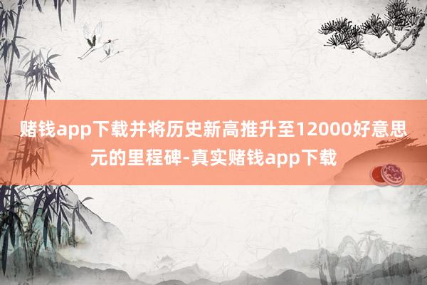 赌钱app下载并将历史新高推升至12000好意思元的里程碑-真实赌钱app下载