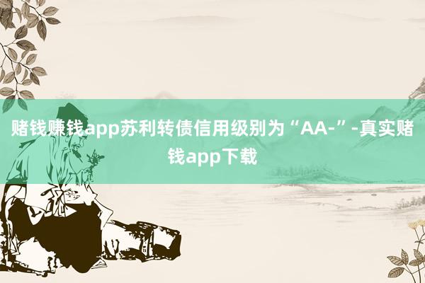赌钱赚钱app苏利转债信用级别为“AA-”-真实赌钱app下载